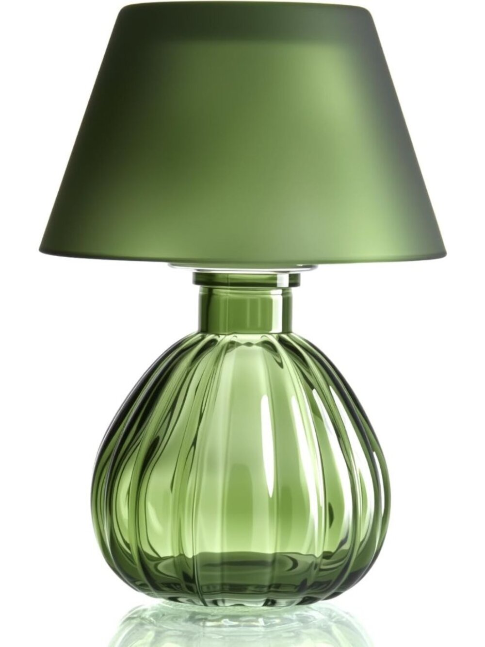 Vintage Green Glass Hurricane Candle Holder | Crystal Decor, Tea Lights & Gifts